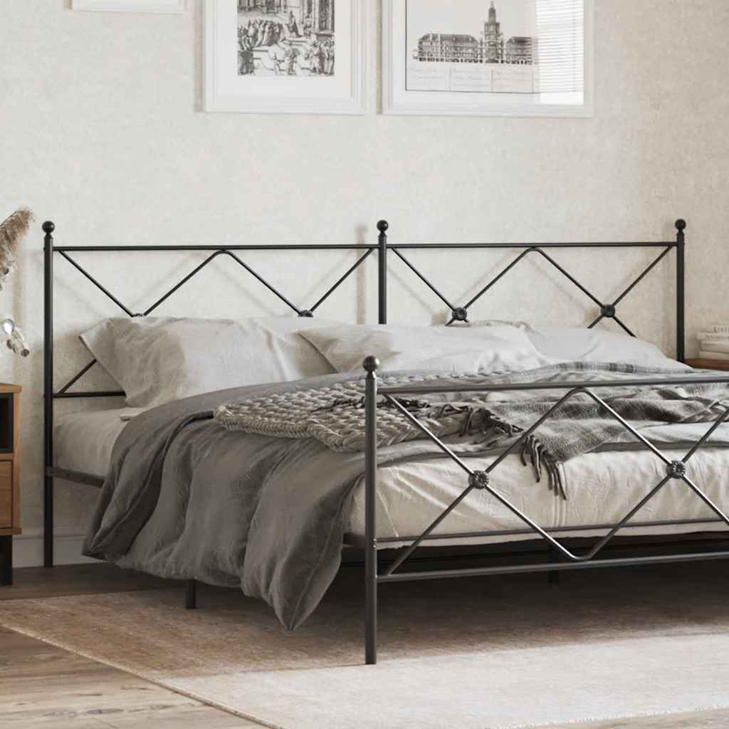 Metal Replace Headboard Black 193cm