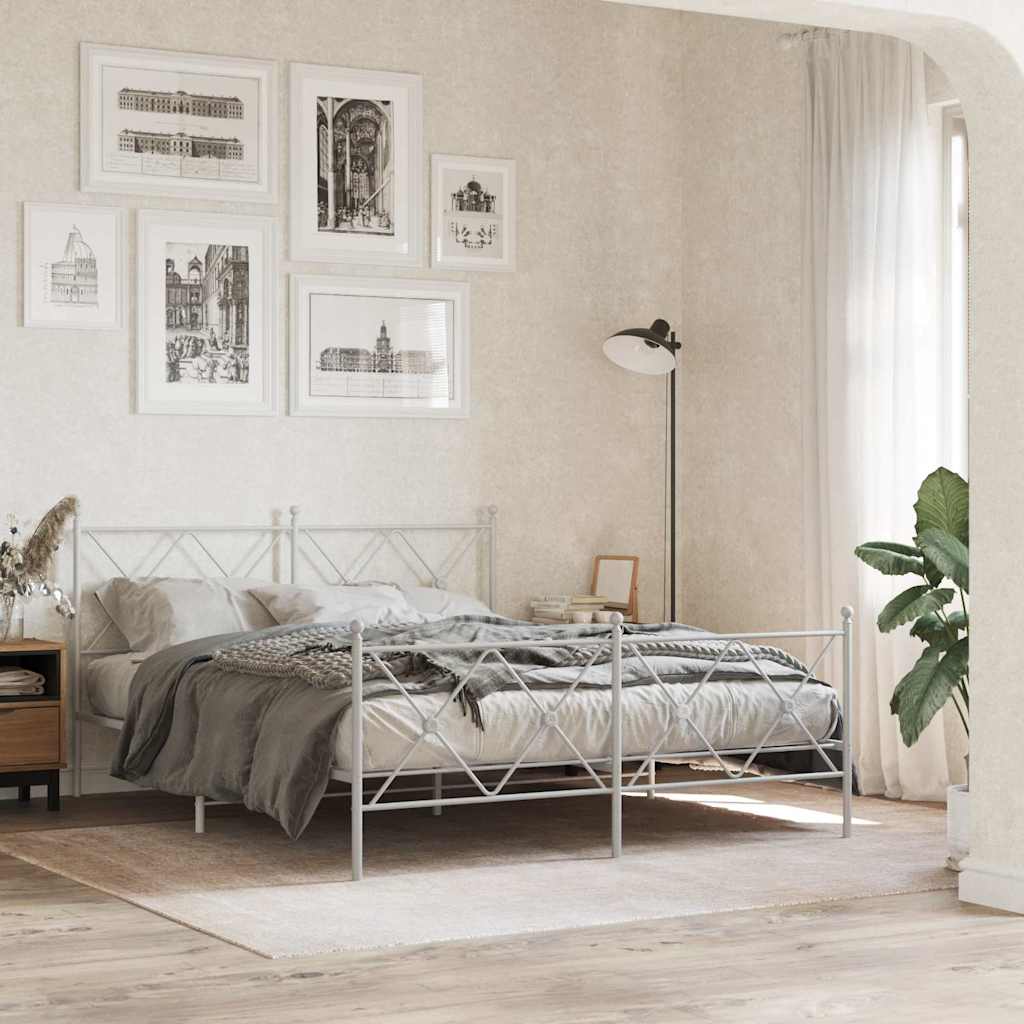 Metal Replace Headboard White 160cm