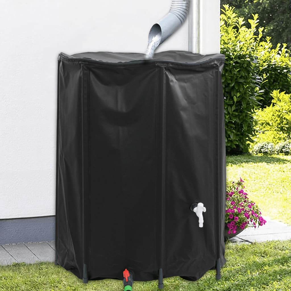 vidaXL Water Tank with Tap Foldable 750 L PVC