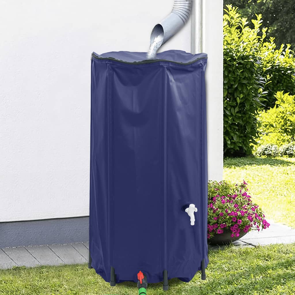 vidaXL Water Tank with Tap Foldable 250 L PVC