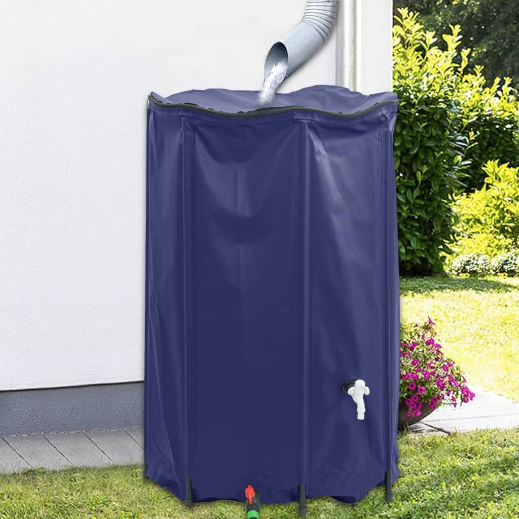 vidaXL Water Tank with Tap Foldable 1000 L PVC