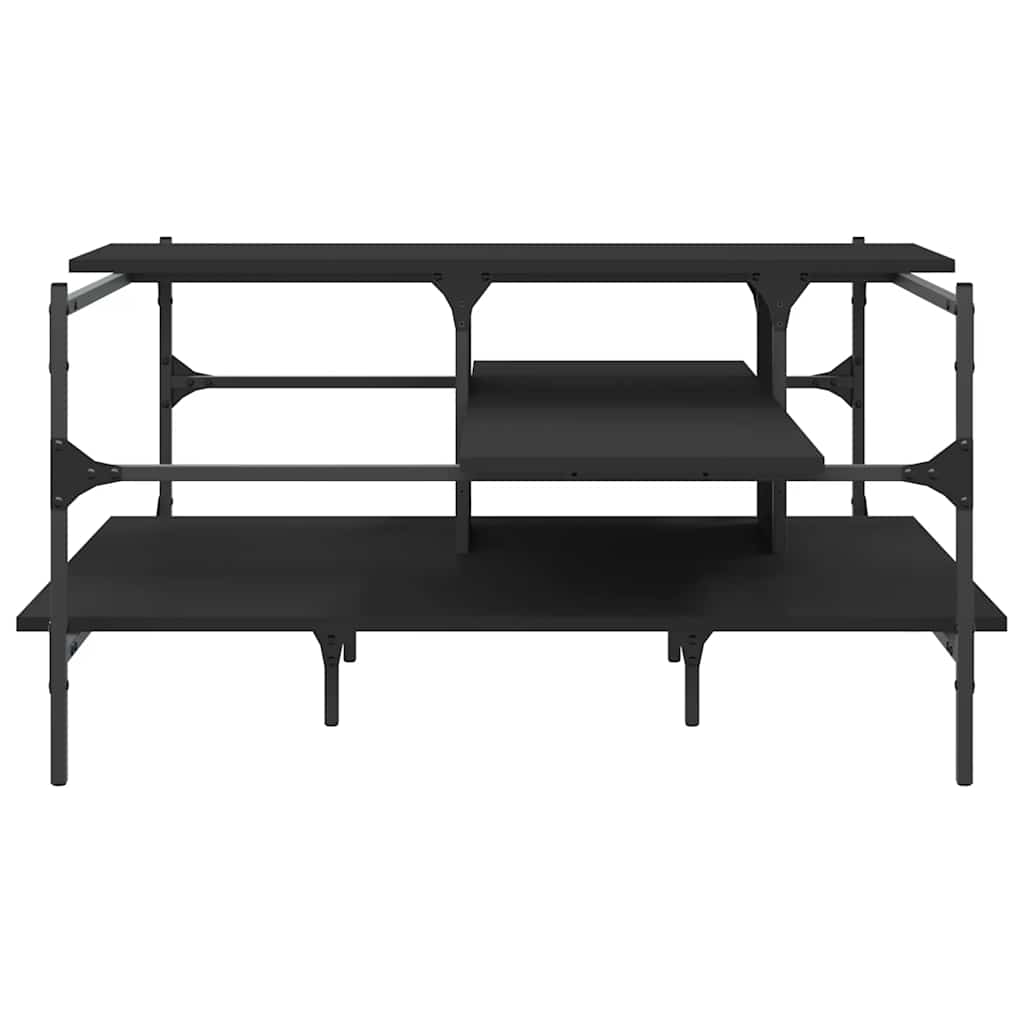 Coffee Table Black 100x100x48,5 cm Engineered Wood