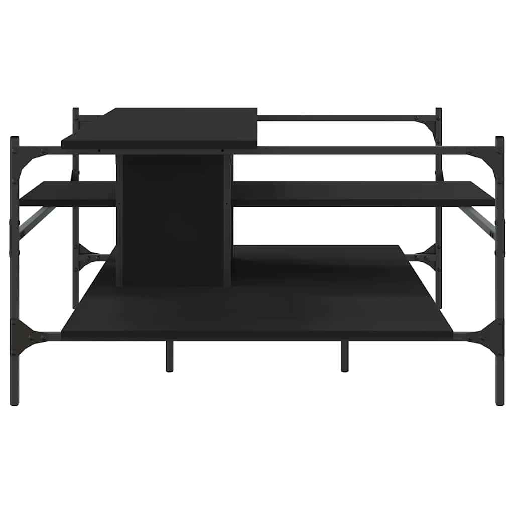 Coffee Table Black 100x100x48,5 cm Engineered Wood