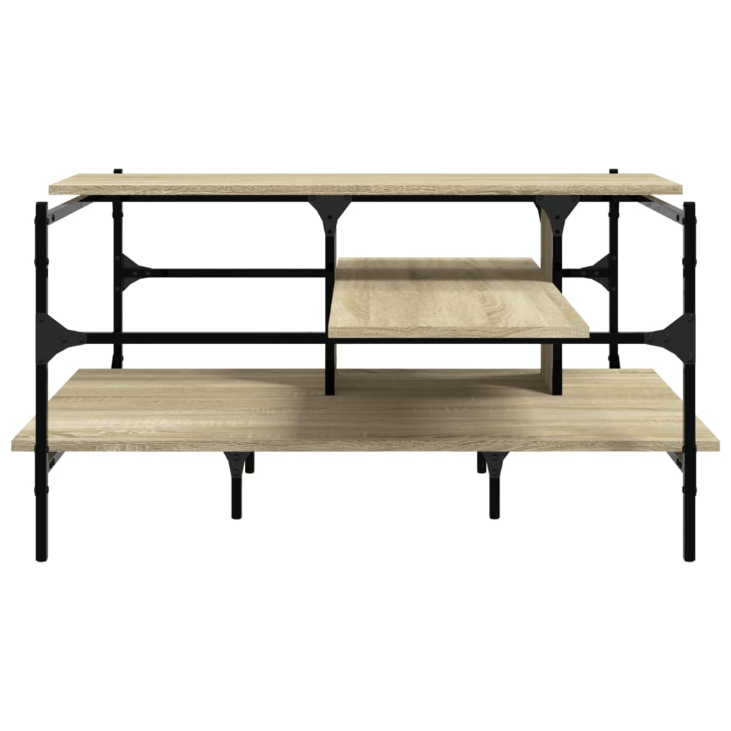 Coffee Table Sonoma Oak 100x100x48,5 cm Engineered Wood
