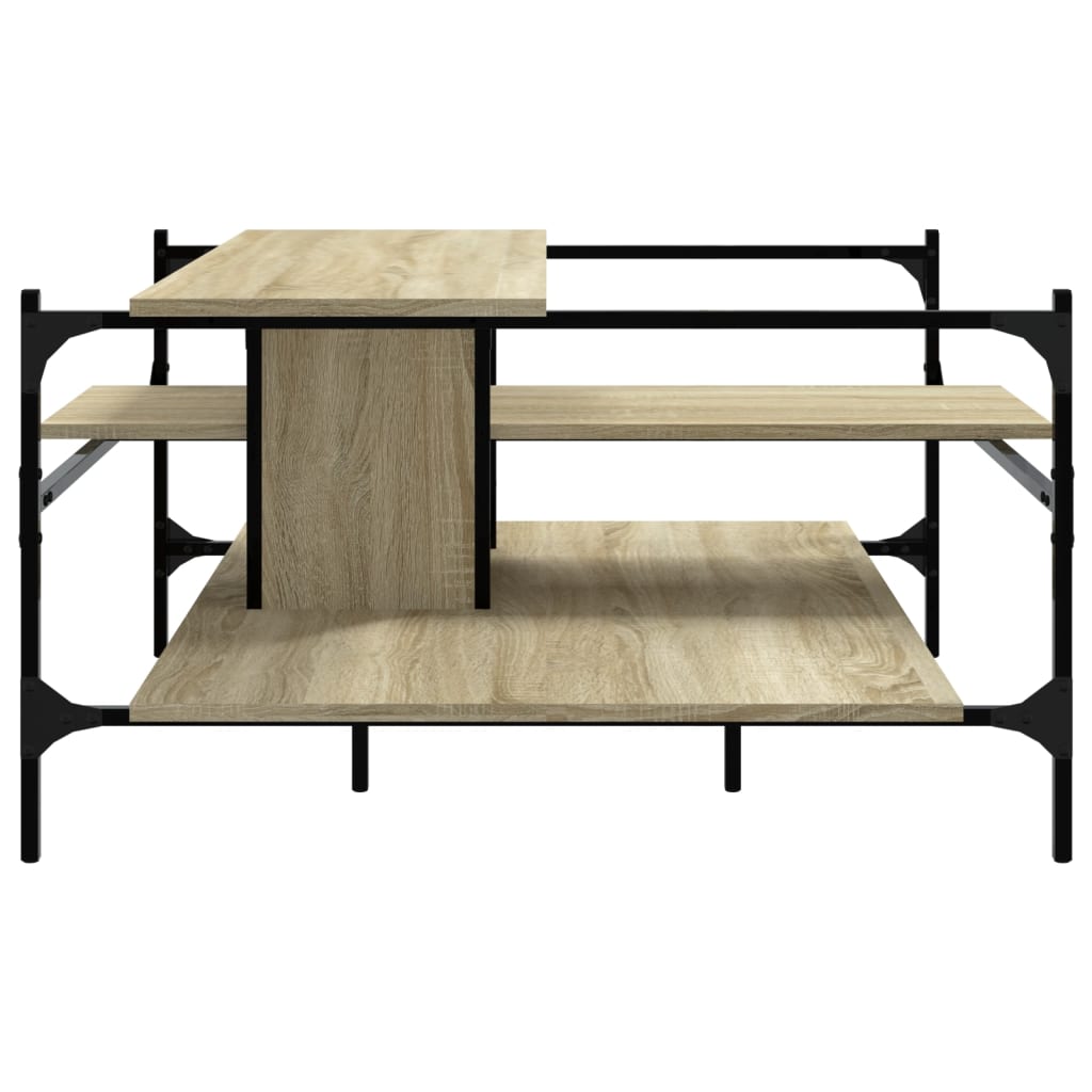 Coffee Table Sonoma Oak 100x100x48,5 cm Engineered Wood