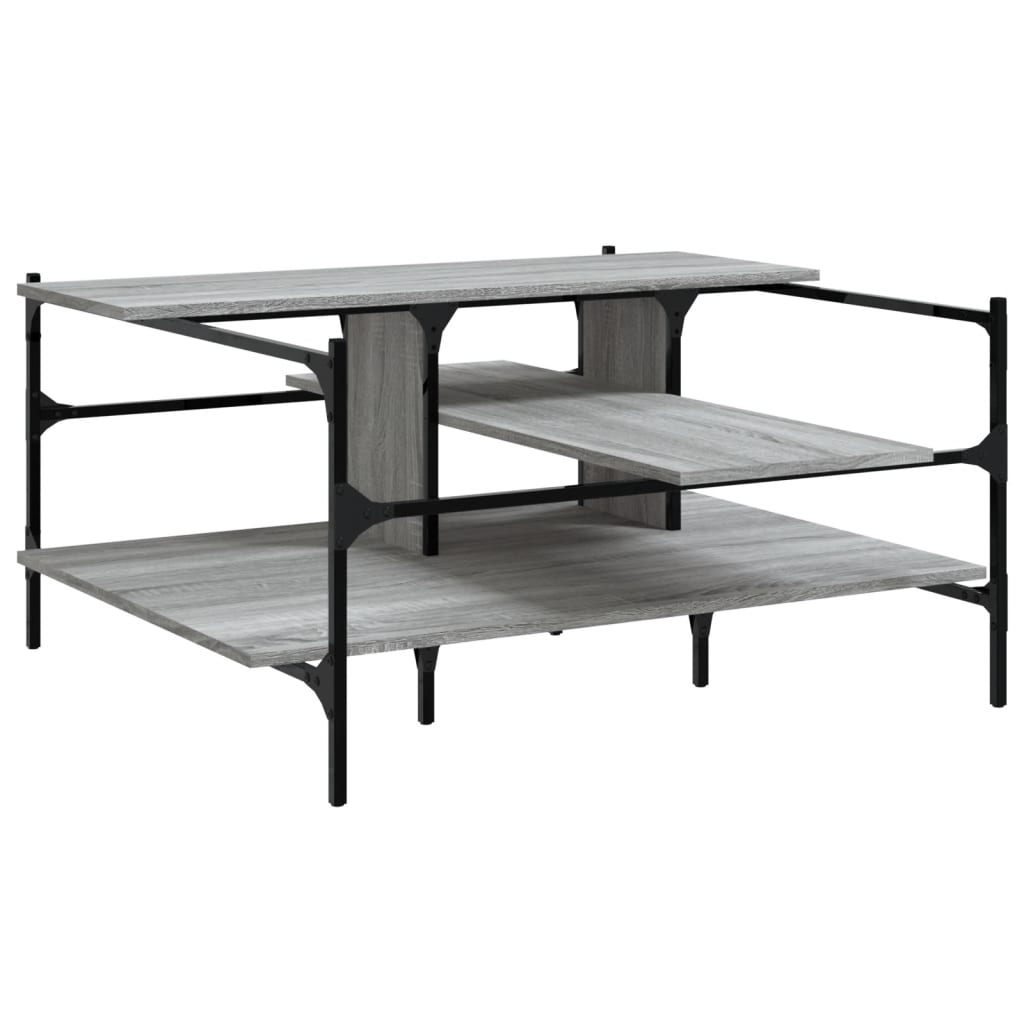 Coffee Table Grey Sonoma 100x100x48,5 cm Engineered Wood