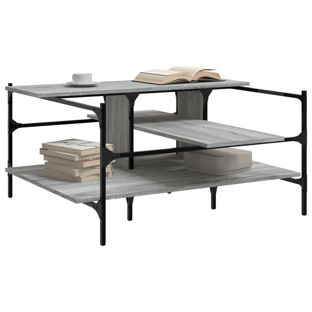 Coffee Table Grey Sonoma 100x100x48,5 cm Engineered Wood