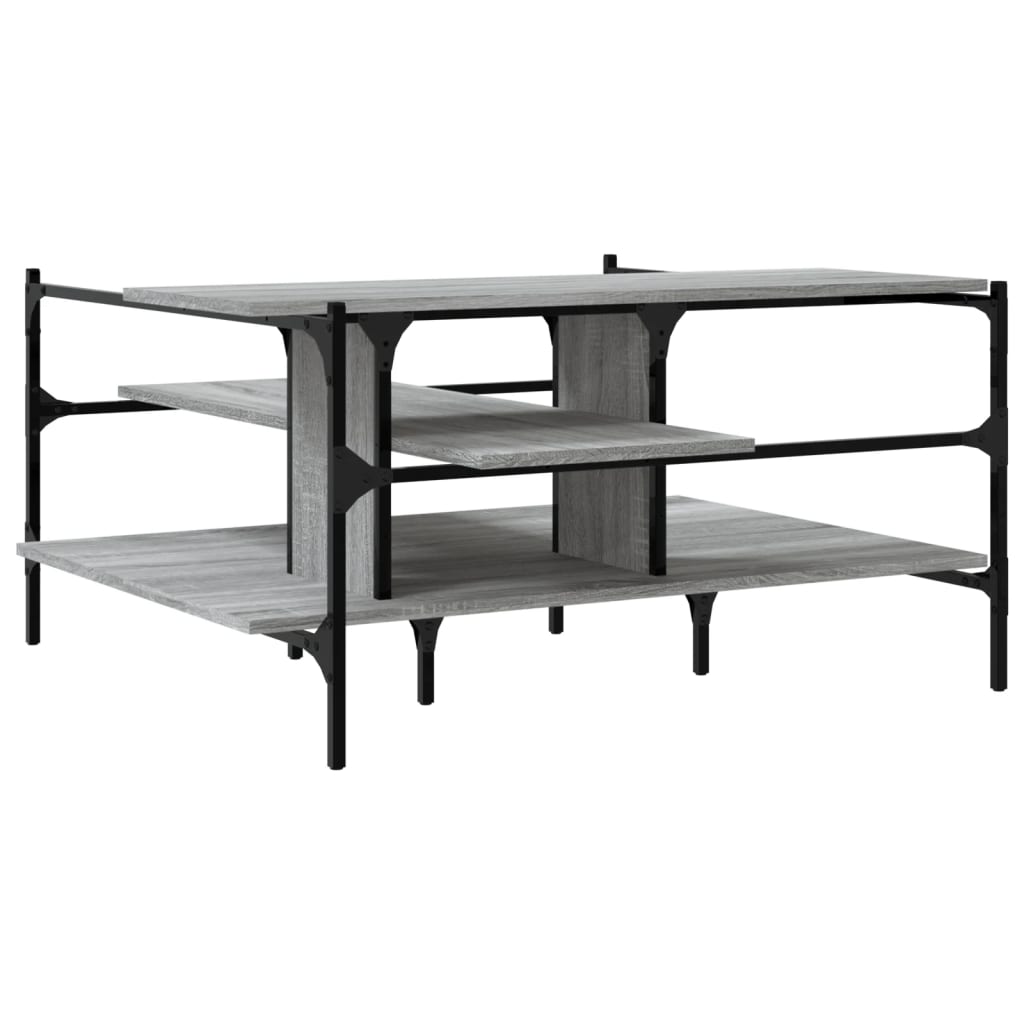 Coffee Table Grey Sonoma 100x100x48,5 cm Engineered Wood