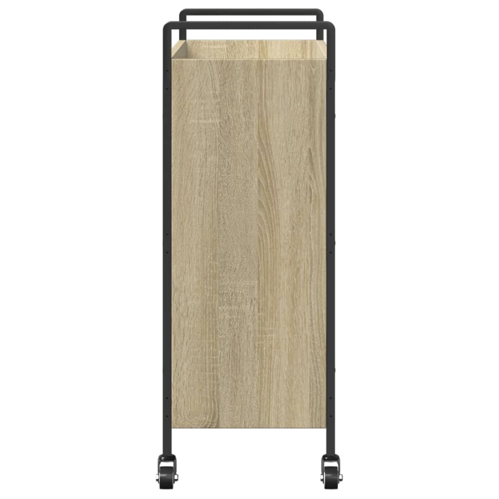 vidaXL Kitchen Trolley Sonoma Oak 70x30x82 cm Engineered Wood