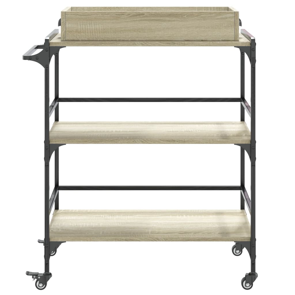 Kitchen Trolley Sonoma Oak 81,5x41x92,5 cm Engineered Wood