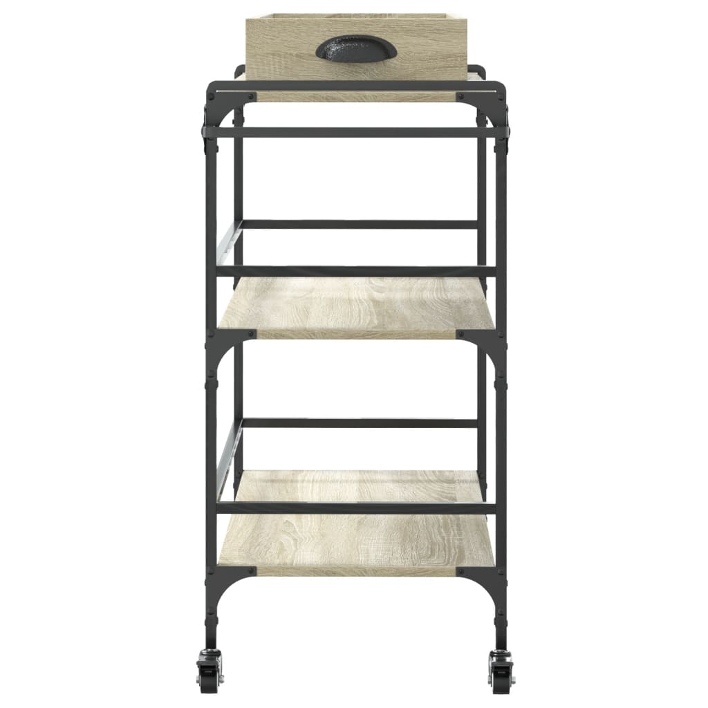 Kitchen Trolley Sonoma Oak 81,5x41x92,5 cm Engineered Wood