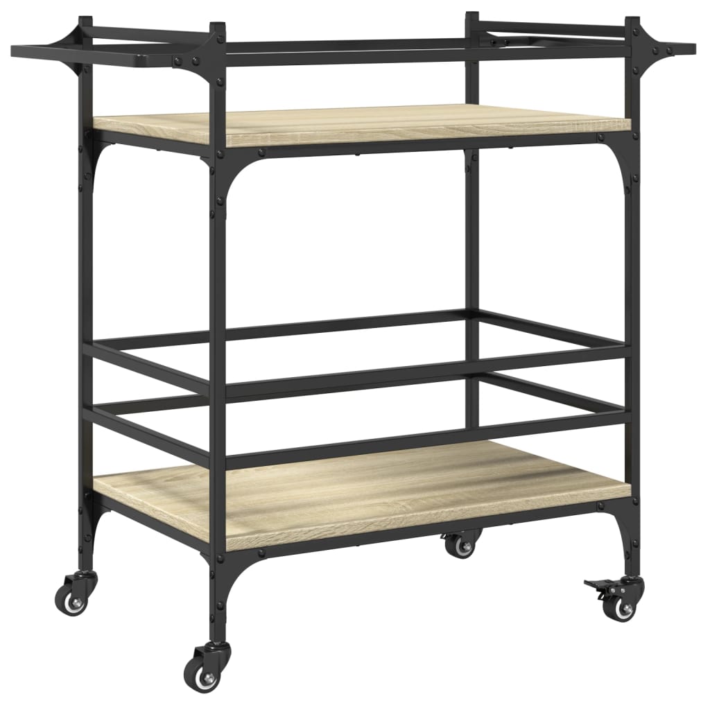 Kitchen Trolley Sonoma Oak 82x40x78,5 cm Engineered Wood