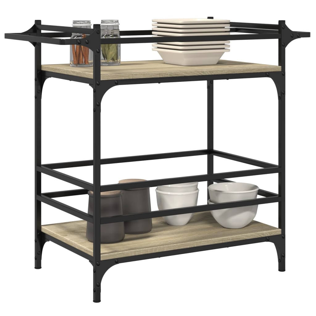 Kitchen Trolley Sonoma Oak 82x40x78,5 cm Engineered Wood