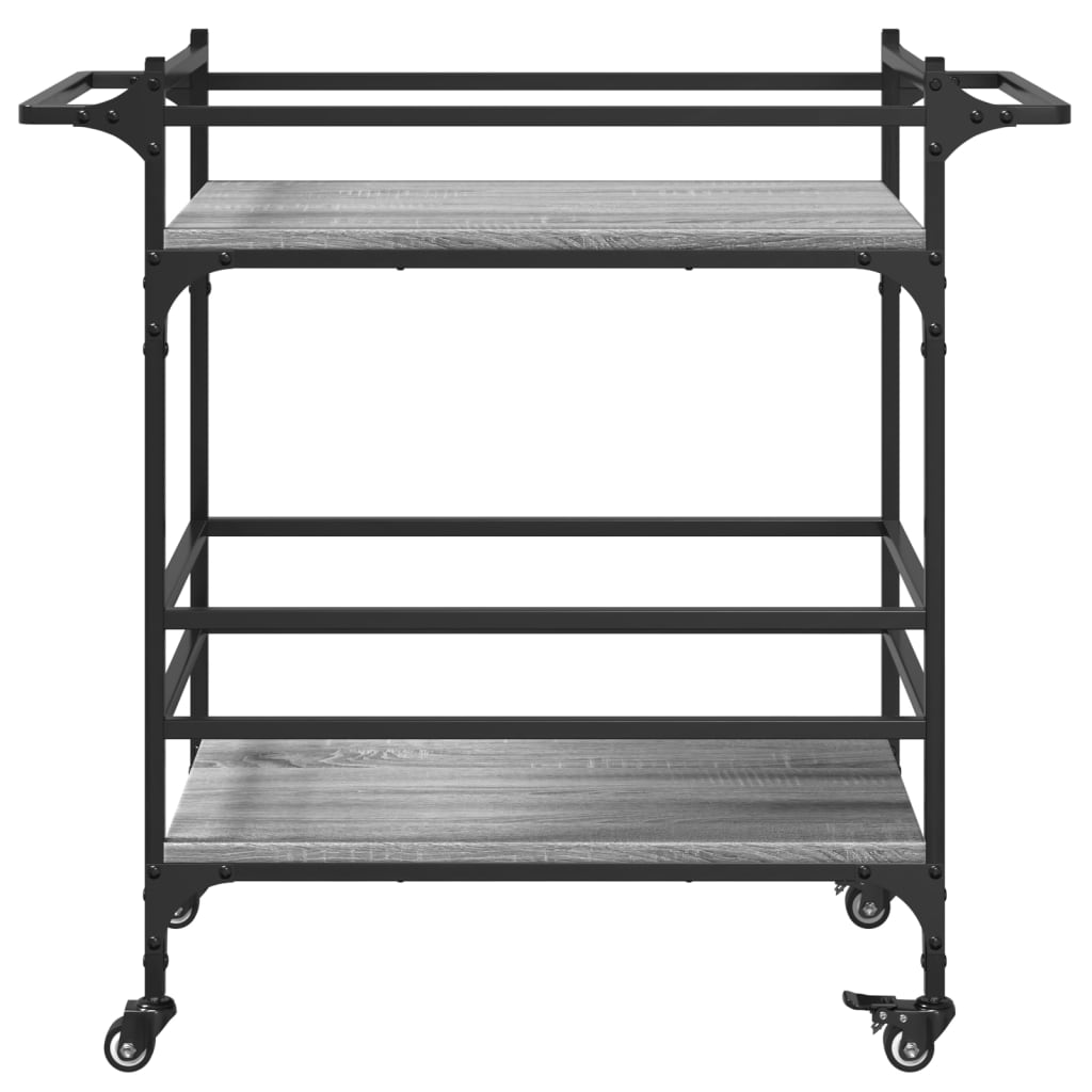 Kitchen Trolley Grey Sonoma 82x40x78,5 cm Engineered Wood