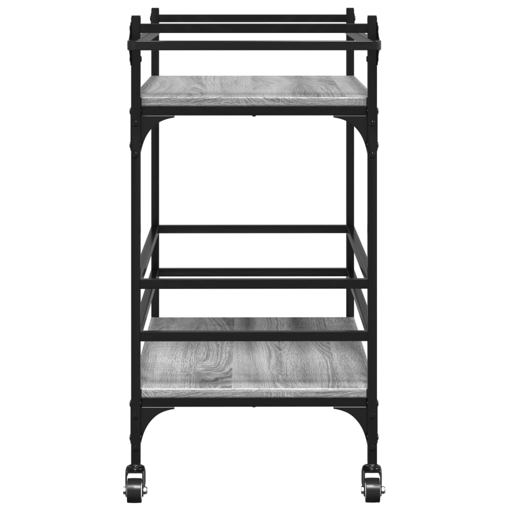 Kitchen Trolley Grey Sonoma 82x40x78,5 cm Engineered Wood