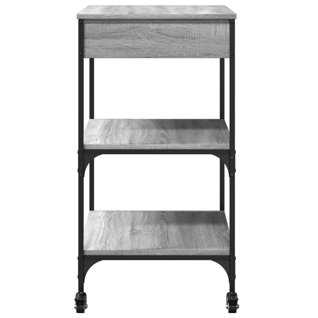 Kitchen Trolley Grey Sonoma 60x48x89,5 cm Engineered Wood