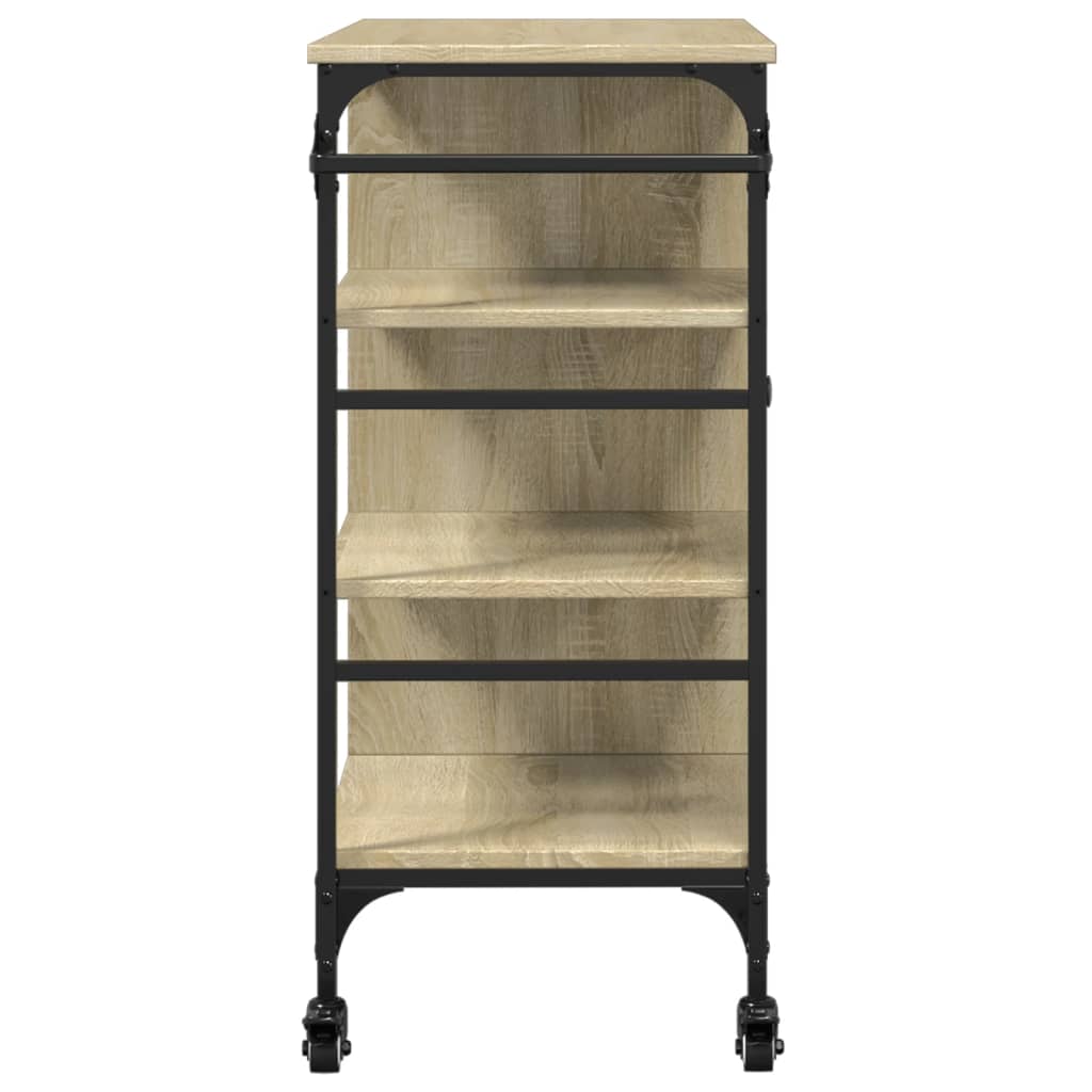 Kitchen Trolley Sonoma Oak 87,5x38,5x84,5 cm Engineered Wood