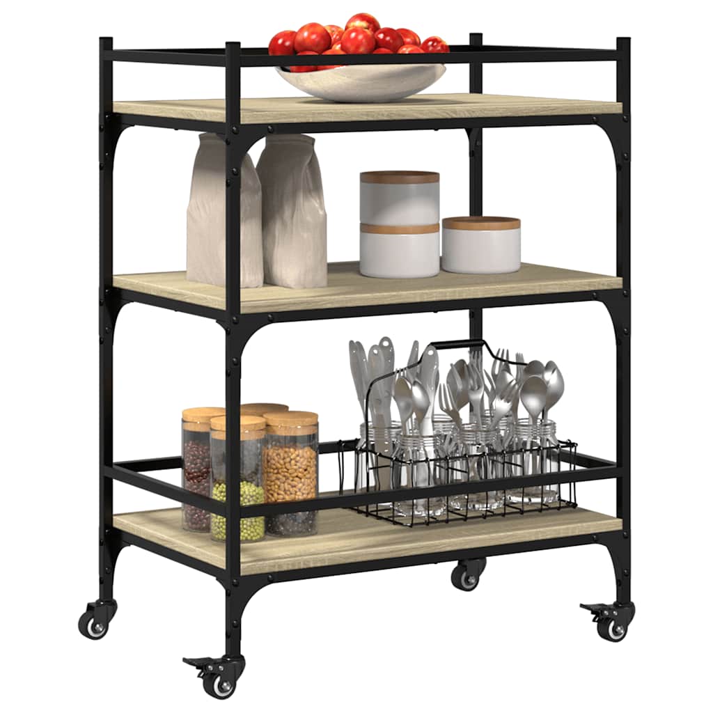 Kitchen Trolley Sonoma Oak 65x40x86,5 cm Engineered Wood