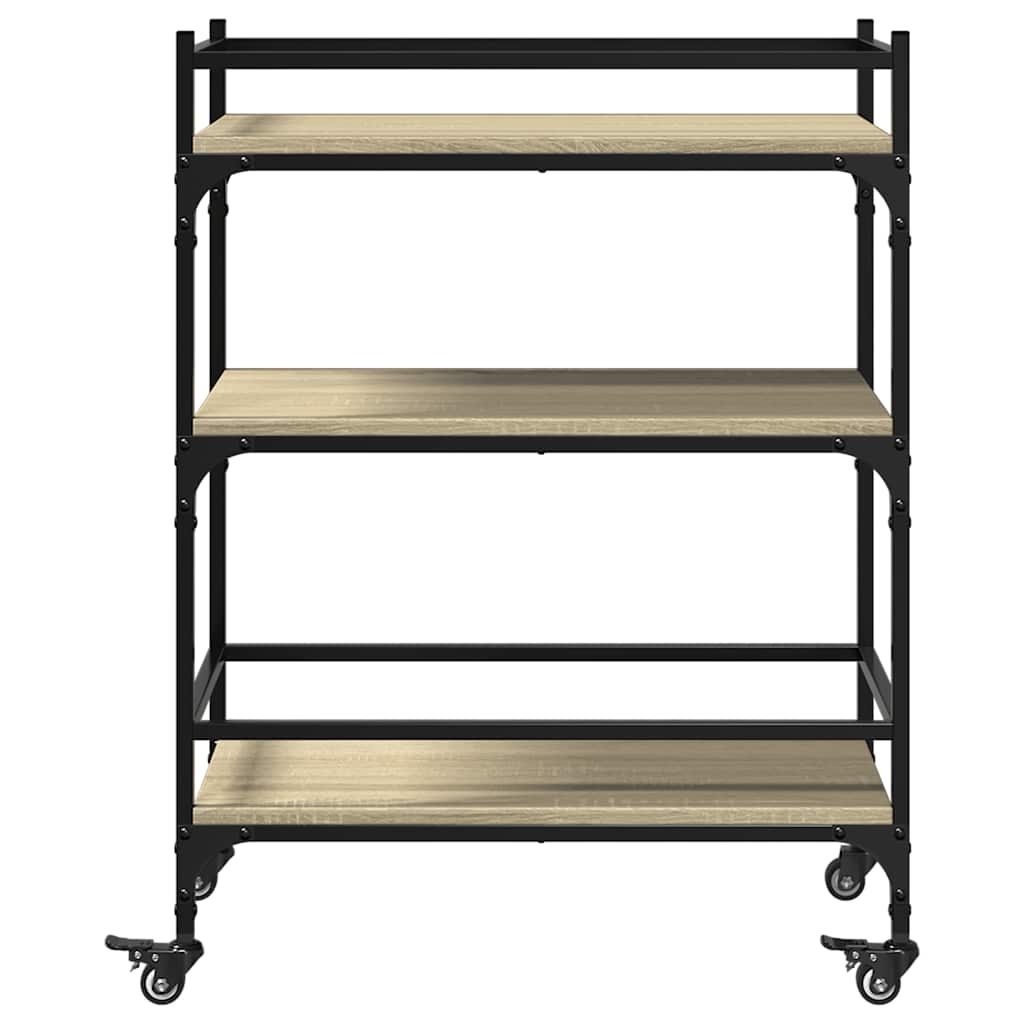 Kitchen Trolley Sonoma Oak 65x40x86.5 cm Engineered Wood
