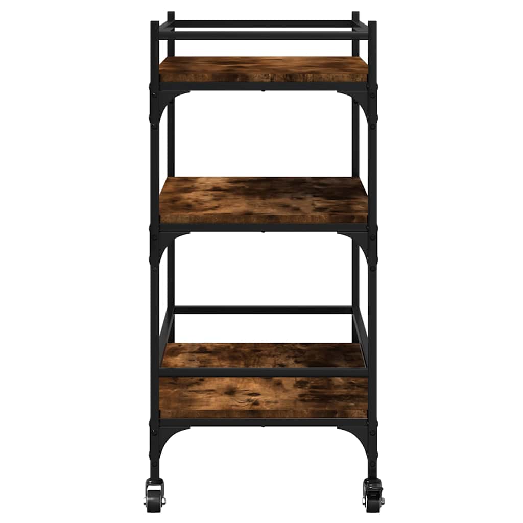 Kitchen Trolley Smoked Oak 65x40x86,5 cm Engineered Wood