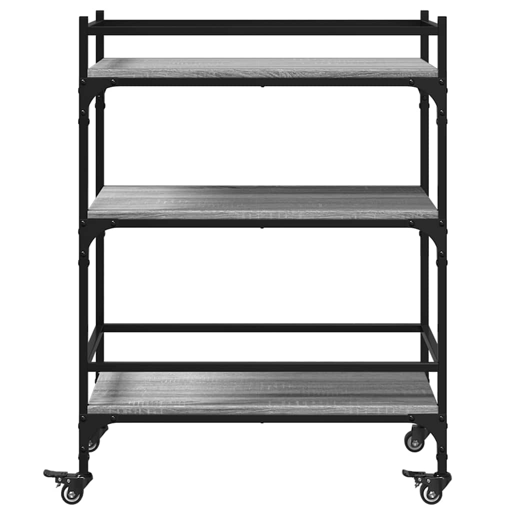 Kitchen Trolley Grey Sonoma 65x40x86,5 cm Engineered Wood