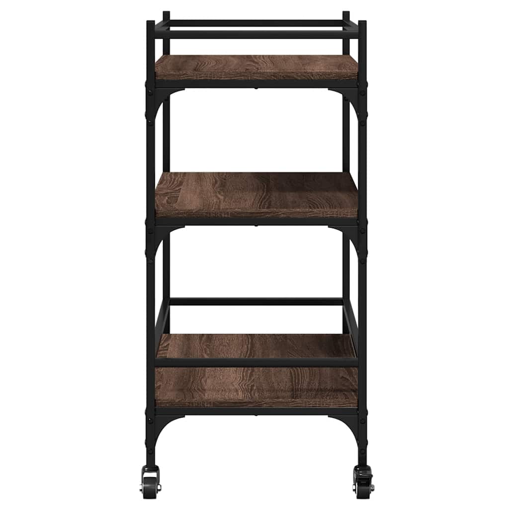 Kitchen Trolley Brown Oak 65x40x86,5 cm Engineered Wood
