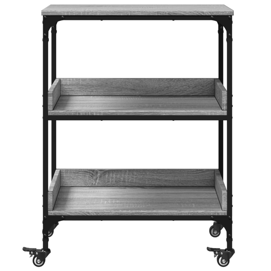 Kitchen Trolley Grey Sonoma 60x41x80,5 cm Engineered Wood