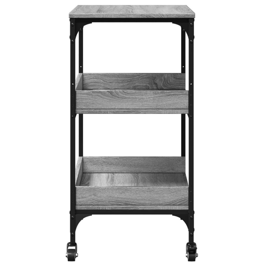 Kitchen Trolley Grey Sonoma 60x41x80,5 cm Engineered Wood