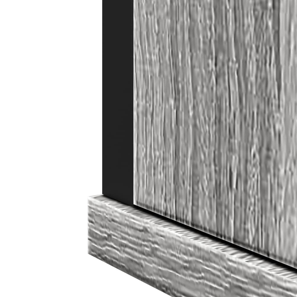 vidaXL Bathroom Mirror Cabinet Grey Sonoma 42x12x60 cm Engineered Wood