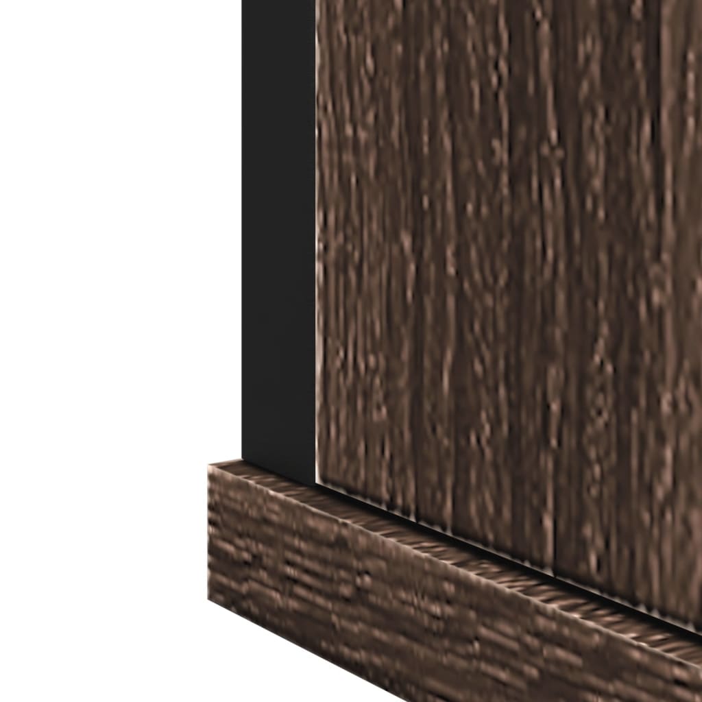 vidaXL Bathroom Mirror Cabinet Brown Oak 42x12x60 cm Engineered Wood