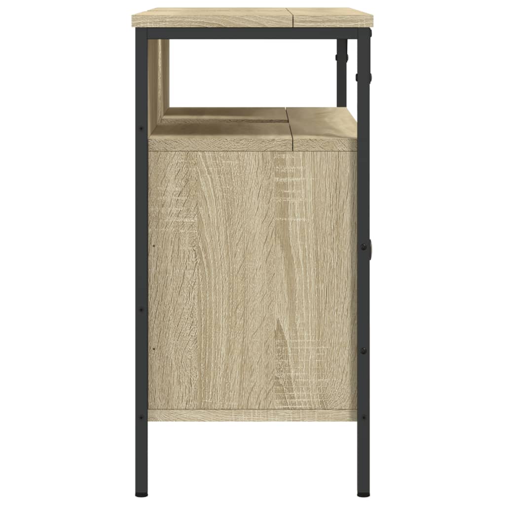 vidaXL Bathroom Sink Cabinet Sonoma Oak 80x30x60 cm Engineered Wood