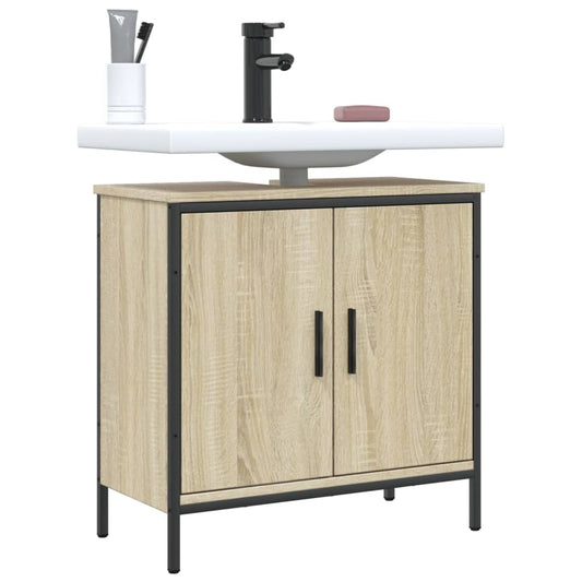 vidaXL Bathroom Sink Cabinet Sonoma Oak 60x30x60 cm Engineered Wood