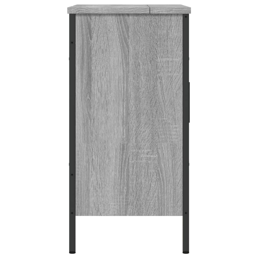 vidaXL Bathroom Sink Cabinet Grey Sonoma 60x30x60 cm Engineered Wood