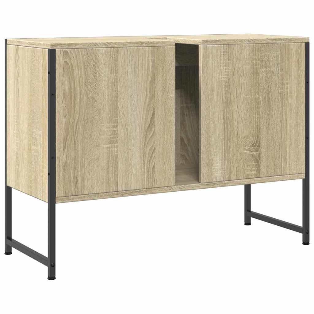 Bathroom Sink Cabinet Sonoma Oak 80x33x60 cm Engineered Wood