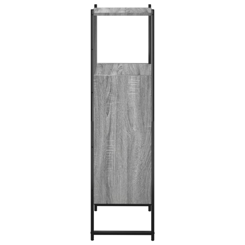 Bathroom Cabinet Grey Sonoma 33x33x120,5 cm Engineered Wood