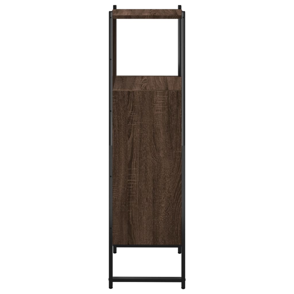 Bathroom Cabinet Brown Oak 33x33x120,5 cm Engineered Wood