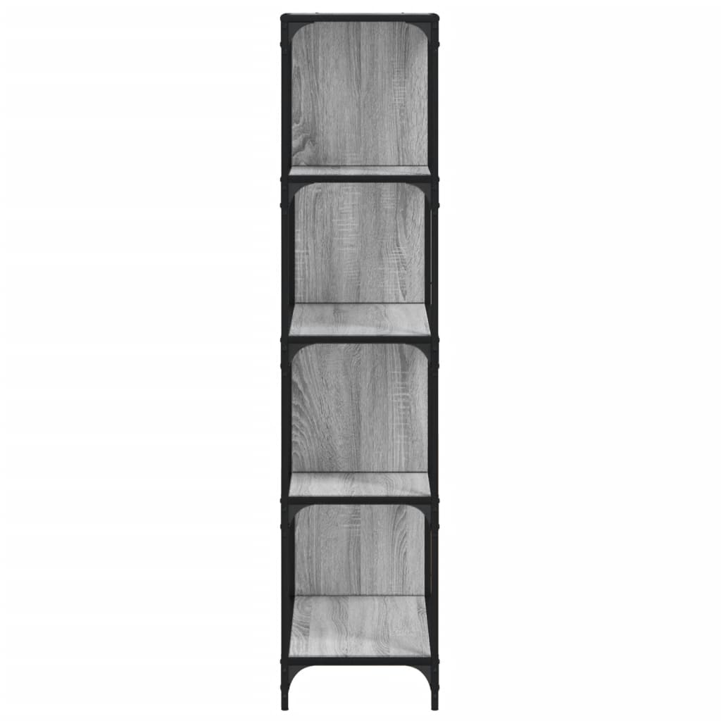 Bookcase 4-Stair Grey Sonoma 139x33,5x149 cm Engineered Wood