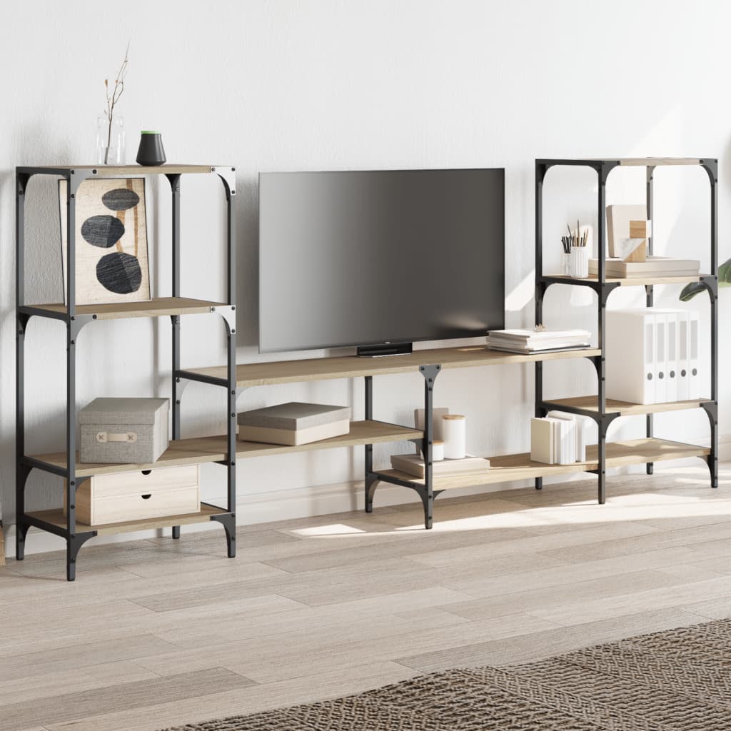 TV Cabinet Sonoma Oak 206,5x28,5x95 cm Engineered Wood
