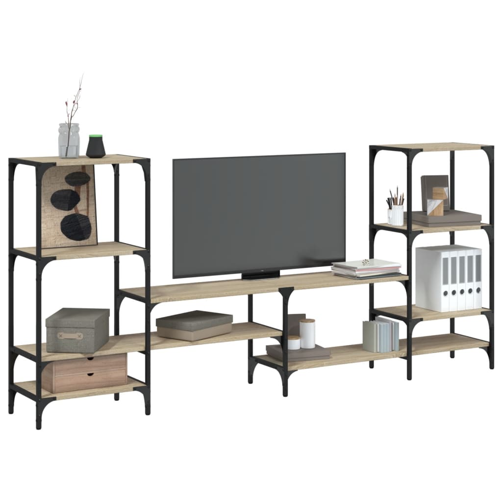 TV Cabinet Sonoma Oak 206,5x28,5x95 cm Engineered Wood