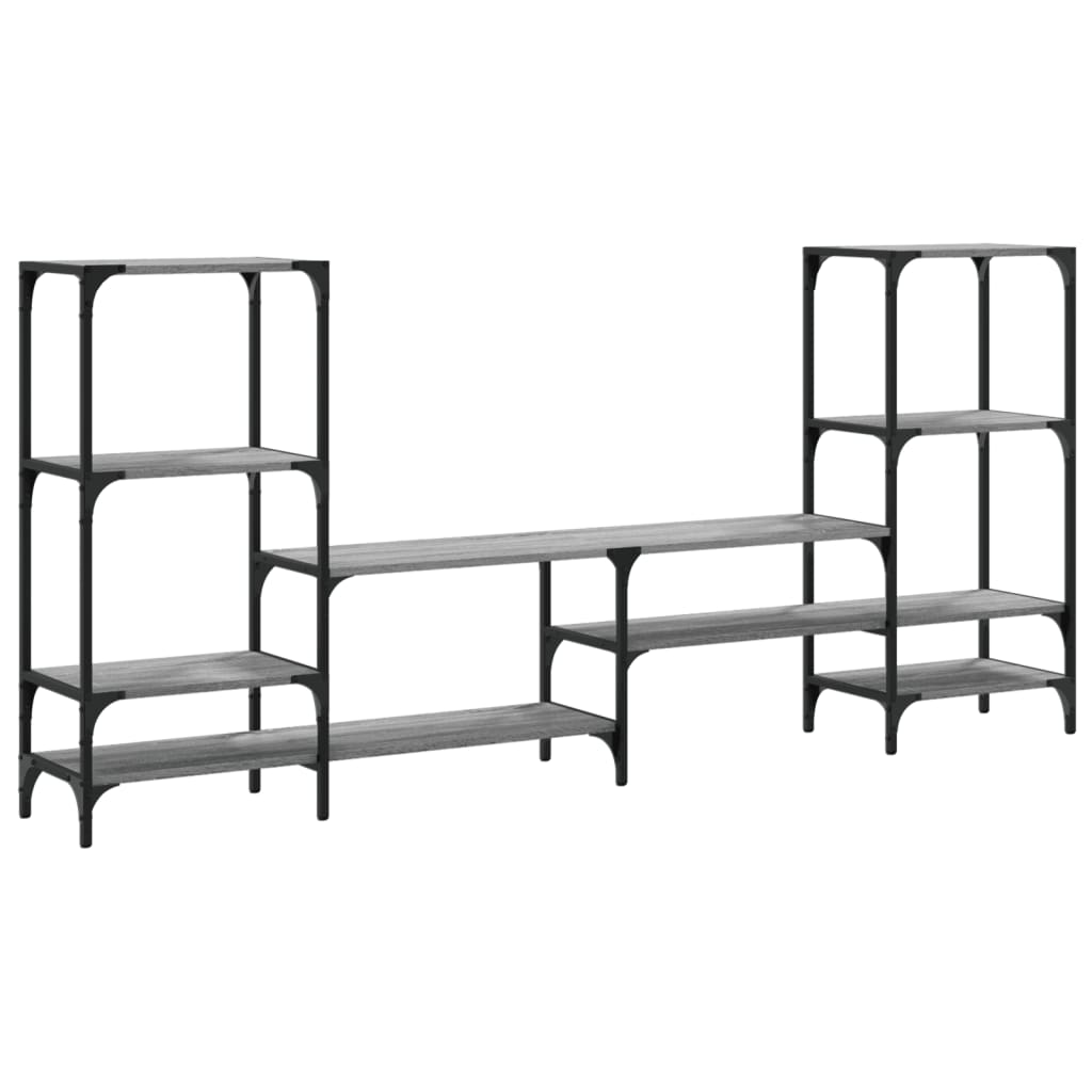 TV Cabinet Grey Sonoma 206,5x28,5x95 cm Engineered Wood
