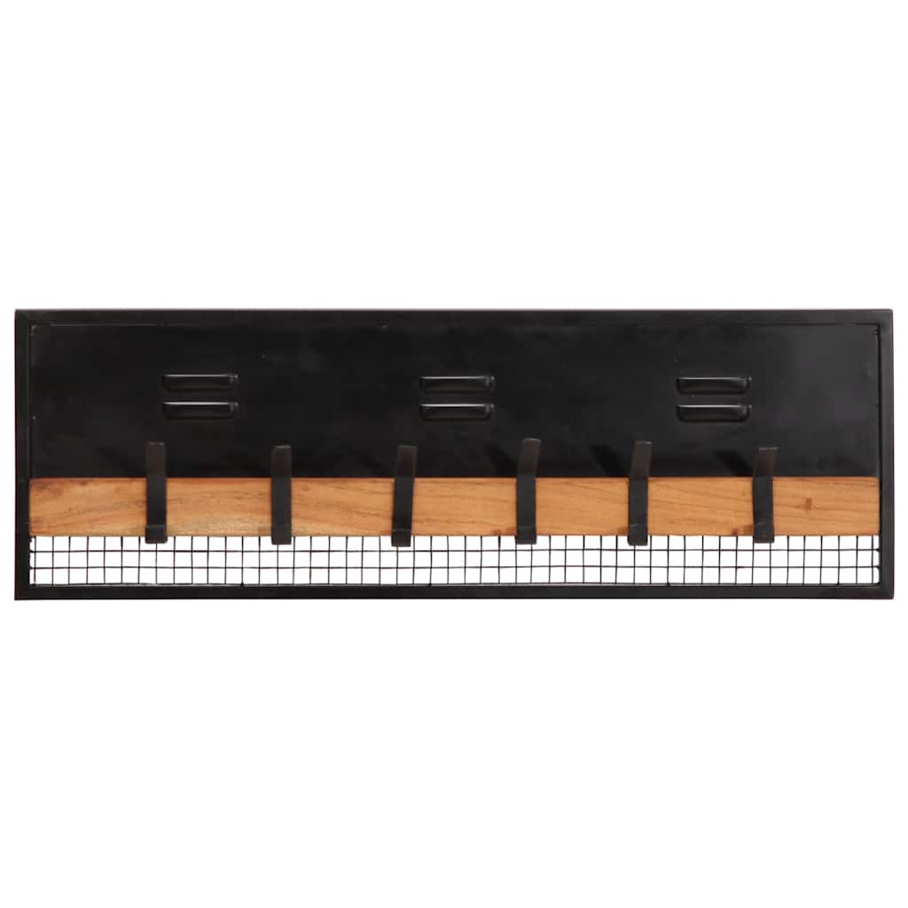 Wall-mounted Coat Rack 90x11x30 cm Solid Wood Mango