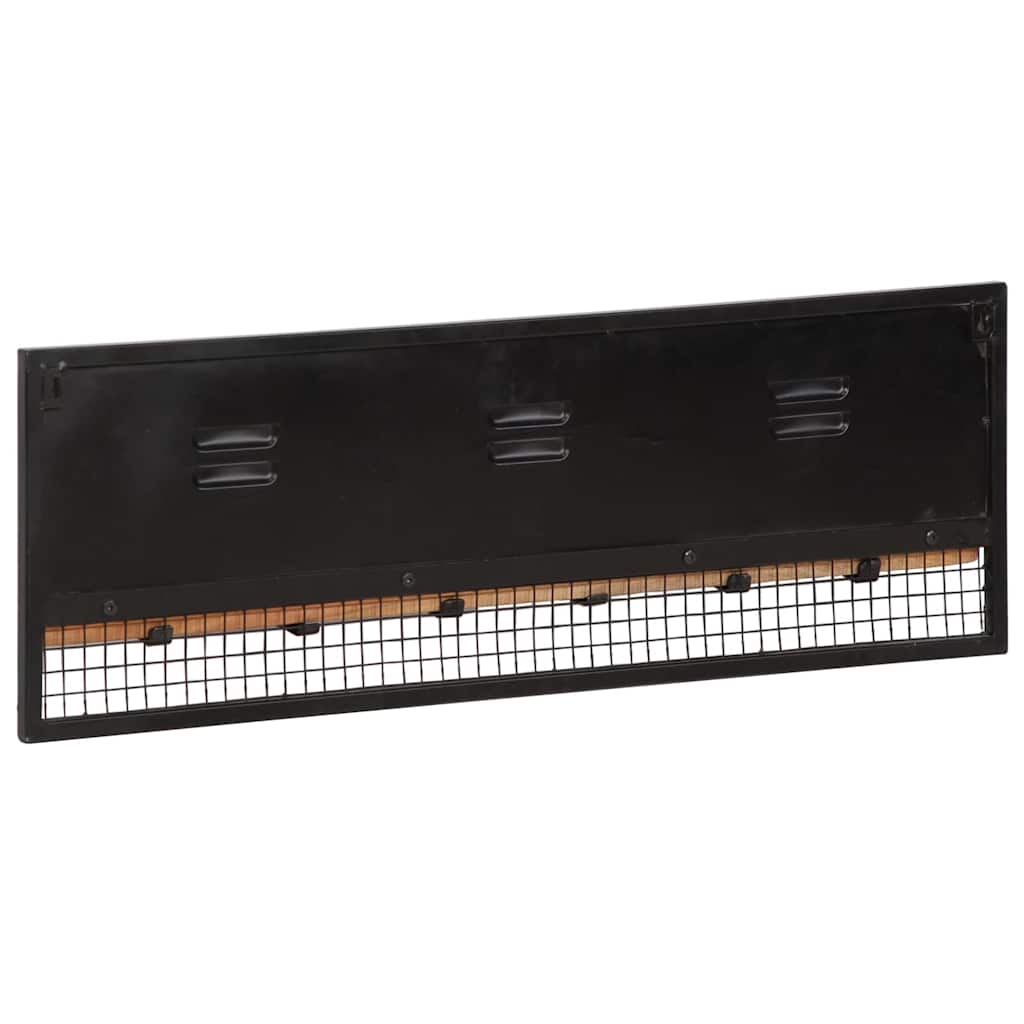 Wall-mounted Coat Rack 90x11x30 cm Solid Wood Mango
