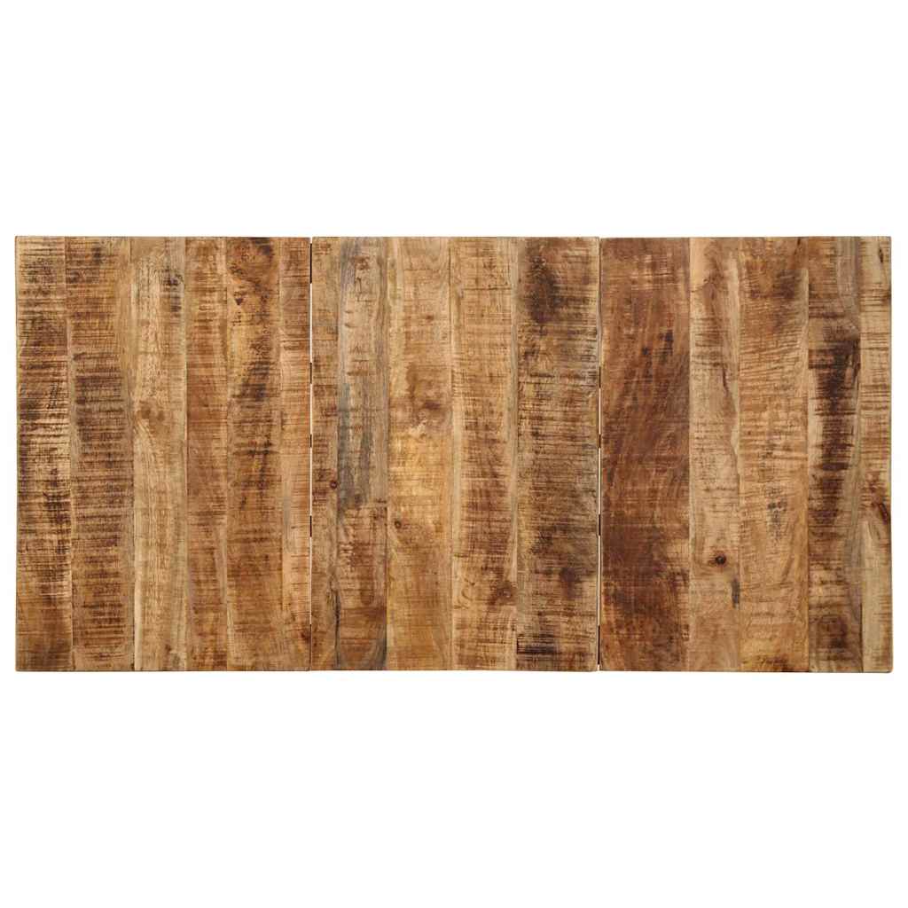 Dining Table 160x80x75 cm Solid Wood Rough Mango