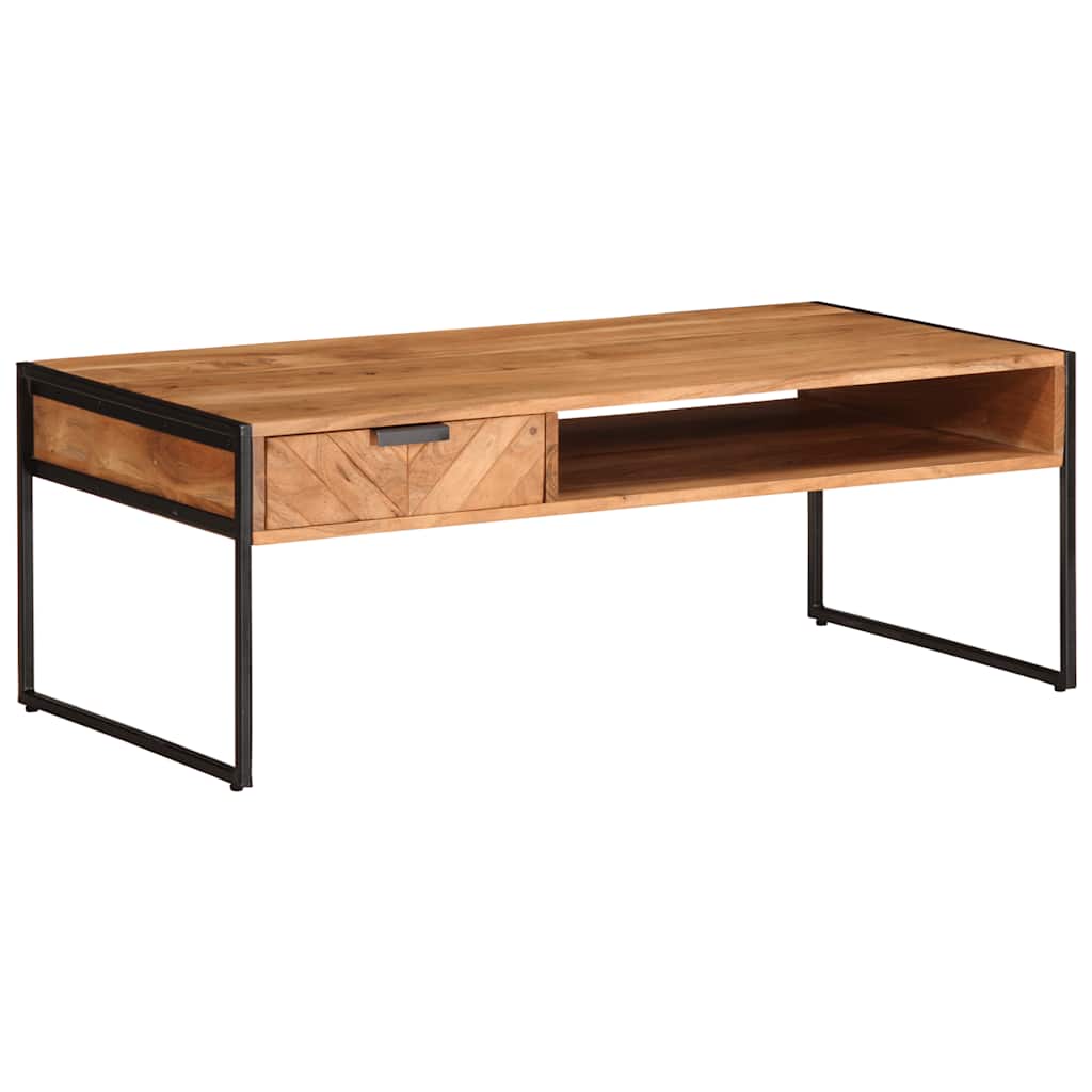 Coffee Table 110x55x40 cm Solid Wood Acacia