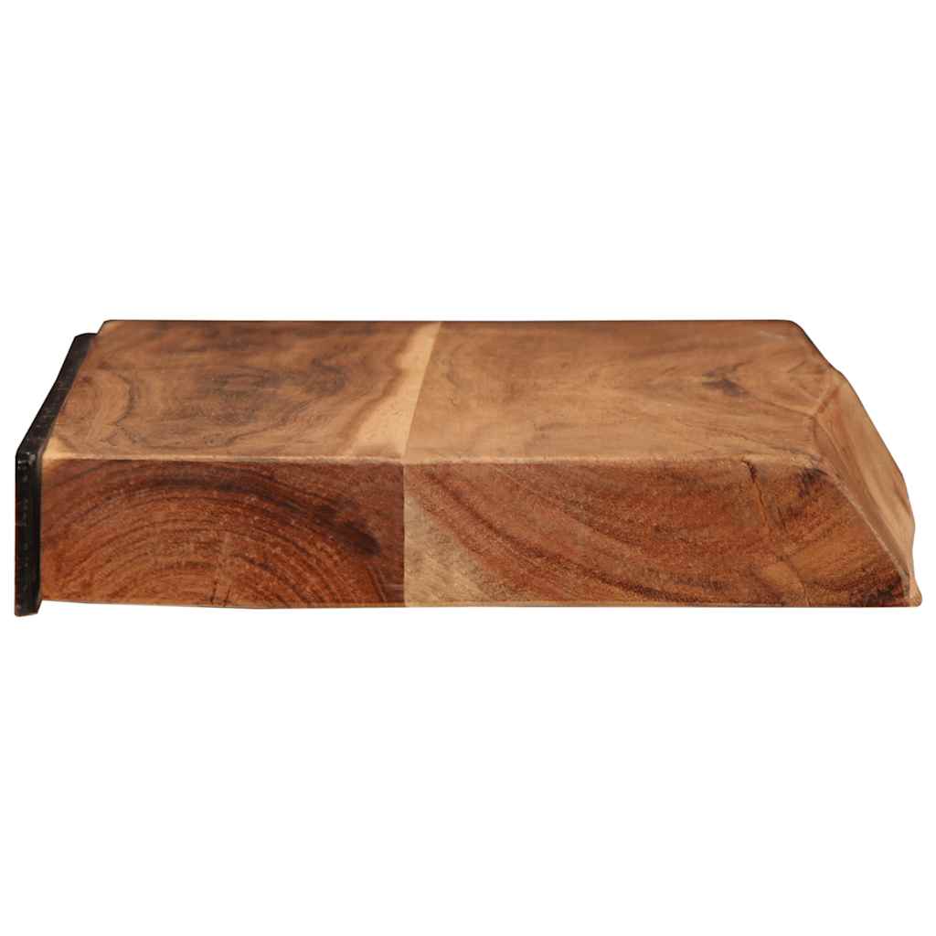 Wall Shelves 2 pcs 60x20x3.5 cm Solid Wood Acacia