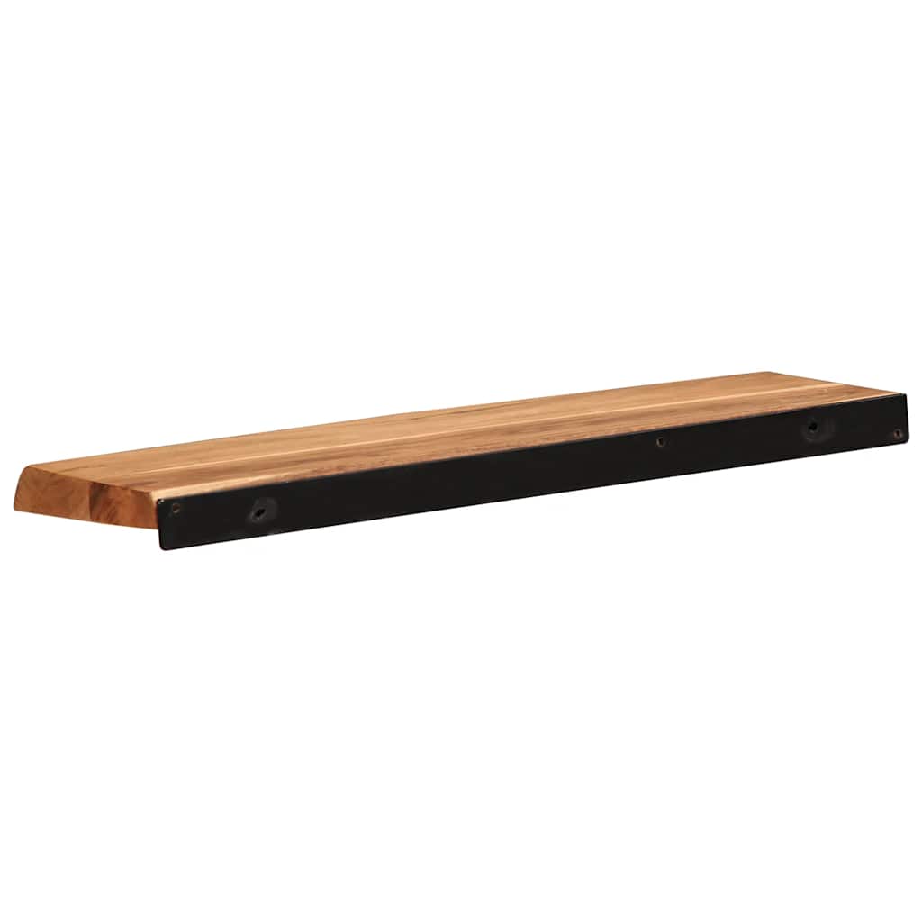 Wall Shelves 2 pcs 60x20x3.5 cm Solid Wood Acacia