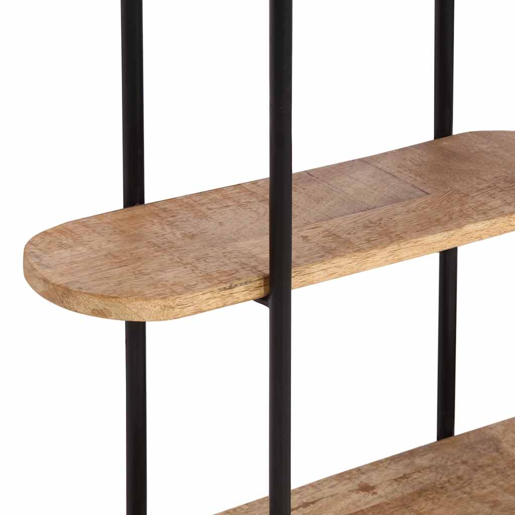 Wall Shelf 90x20x116.5 cm Solid Rough Wood Mango