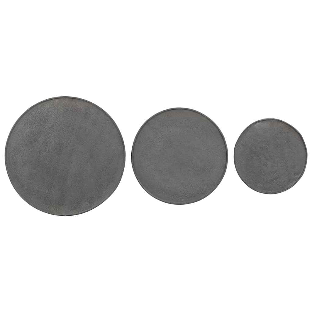 Coffee Table 3 pcs Black Engineered Wood
