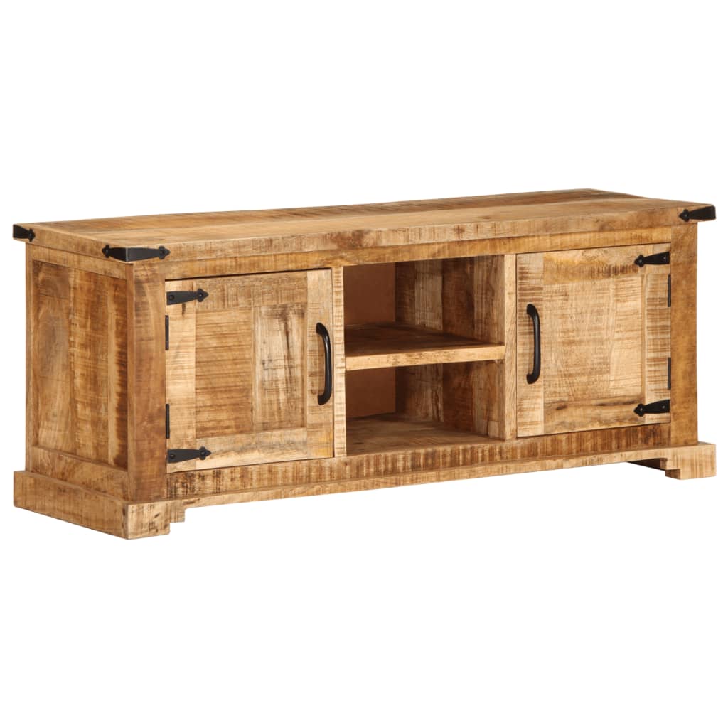 vidaXL TV Cabinet 110x35x45 cm Solid Rough Wood Mango