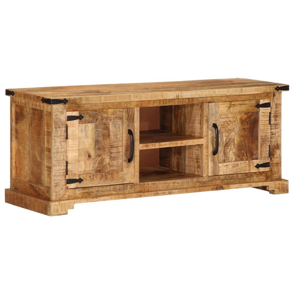 vidaXL TV Cabinet 110x35x45 cm Solid Rough Wood Mango